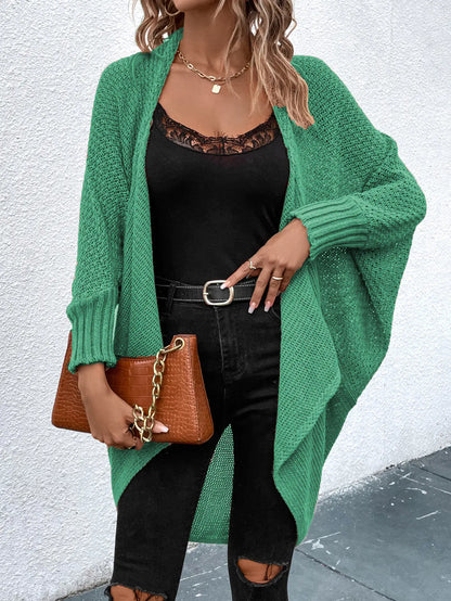2023 Women's Irregular Batwing Sleeve Knit Sweater